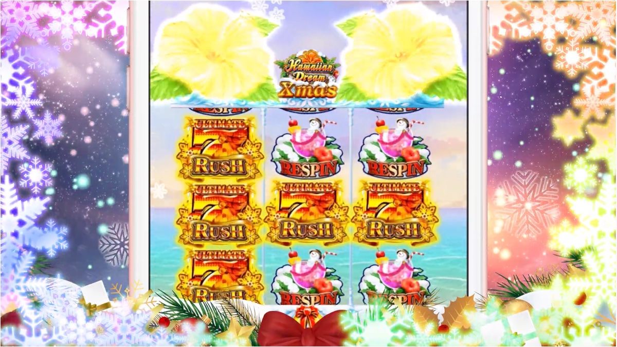 Hawaiian Dream XmasスロットレビューRTPや機能、ボーナスについて